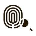 Dactylogram Fingerprint Icon Illustration Royalty Free Stock Photo