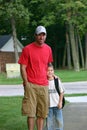 Dad at the Bus Stop