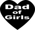 Dad of Girls jpg image with SVG Cutfile for Cricut and Silhouette