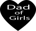 Dad of Girls jpg image with SVG Cutfile for Cricut and Silhouette