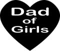 Dad of Girls jpg image with SVG Cutfile for Cricut and Silhouette