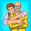 Dad and his beloved son Royalty Free Stock Photo