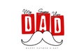 DAD my super hero, happy father`s day beautiful typography design