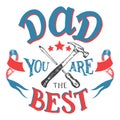 Dad you are the best father's day greeting card