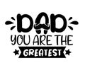 Dad you are the greatest light banner Royalty Free Stock Photo