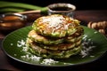 Dadar Gulung, sweet green pancakes filled with sweet coconut and palm sugar