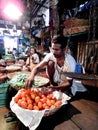 Dadar vegetable market scene, Dadar, Mumbai India Royalty Free Stock Photo