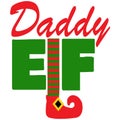 Daddy Elf in Red and Green