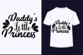 About Daddy\'s Little Princess T-shirt Design