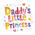 Daddy`s little princess Royalty Free Stock Photo