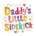 Daddy`s little sidekick Royalty Free Stock Photo