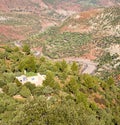 the dades valley in atlas moroco africa ground tree and nobody Royalty Free Stock Photo