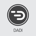 Dadi Digital Currency - Vector Illustration.