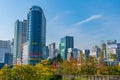 DAEGU, KOREA, OCTOBER 28, 2019: cityscape of Daegu near Dongdaegu train station, Republic of Korea