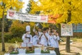 Woosong College SIHOT students pose for photo Royalty Free Stock Photo