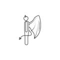 daemon icon. Element of angel and demon icon for mobile concept and web apps. Thin line icon for website design and development,