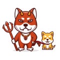 Daemon Doge With Shiba