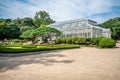 Daeonsil or Great Greenhouse with an intricate garden at Changgyeonggung Palace Seoul South Korea