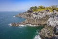 Daepo Jusangjeolli Cliff, Jeju Island Royalty Free Stock Photo