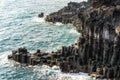 Daepo jusangjeolli cliff waves Royalty Free Stock Photo