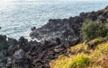 Daepo jusangjeolli cliff waves Royalty Free Stock Photo