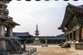 Daeungjeon dabodap and seokgatap of bulguksa temple Royalty Free Stock Photo