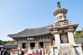 Daeungjeon pavilion & dabotap pagoda, Bulguksa temple, South Korea Royalty Free Stock Photo