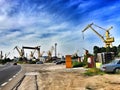 Daewoo Mangalia shipyard Royalty Free Stock Photo