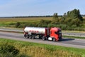 DAF Truck by HOYER transporting bulk goods, liquids and silo products, especially chemical products, liquefied gases and dangerous