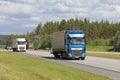 DAF Trucks Transport Merchandise in Traffic