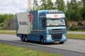 DAF XF Flower Transport Truck at Summer