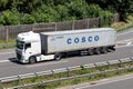 Truck with COSCO container