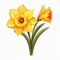 Daffodil Clipart: Yellow Flower Vector Free Download Royalty Free Stock Photo