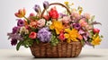 daffodils easter basket flowers