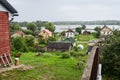 Dagda town and Dagda lake, Latvia