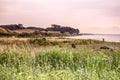 DagelÃÂ¸kke Beach at sunset. Royalty Free Stock Photo