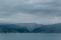 Dagestan traditional highland village Danukh with green terraces in Caucasus Mountains. Rural mountain scenery in Russia Royalty Free Stock Photo