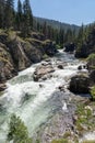 Dagger Falls in the Frank Church Wilderness of Idaho Royalty Free Stock Photo