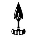 Dagger ninja icon, simple black style