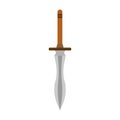 Dagger tattoo vector sword knife illustration icon old isolated.