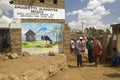 Dagoretti slaughterhouse in Nairobi, Kenya, Africa a holding tank for cows and goats to be killed in slaughterhouse