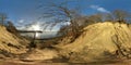 360 dagrees vr panorama - Sand hill in Boserup Skov, Roskilde, Denmark