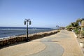 Dahab walkway, red sea beach Royalty Free Stock Photo