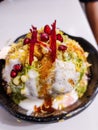 Dahi bhalla, chaat papprdi, India Street snacks,