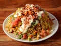 Dahi Bhel puri, a famous midday snack in india