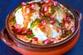 Dahi Vada -Indian snack served in terracotta pot