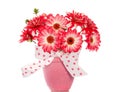 Dahlia en gerber flowers bouquet Royalty Free Stock Photo