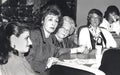 Dahlia Itzik, Susan Alter and Ann Lewis at 2nd International Jewish Feminists Conference in Jerusalem in 1989