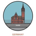 Dahme. Cities and towns in Germany Royalty Free Stock Photo