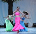 The Dai nationality Shao Duoli-2011 dancing class Graduation Concert party Royalty Free Stock Photo